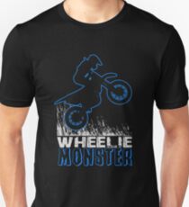 Wheelie Monster Blue Unisex T-Shirt