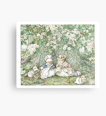 Brambly Hedge - Hawthorn blossom and babies Metal Print