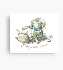 Brambly Hedge - Poppy sat down to rest Canvas Print