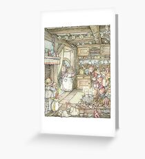 Surprise at Mayblossom cottage Greeting Card