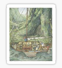 Cutaway of Dustys Boat Sticker