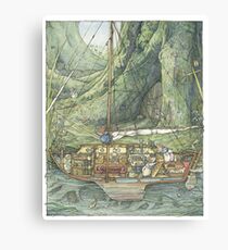 Cutaway of Dustys Boat Canvas Print