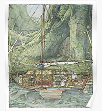 Cutaway of Dustys Boat Poster