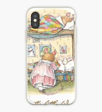 Lady Woodmouse gets the little mice into bed iPhone Case
