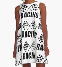 Checkered Flag A-Line Dress