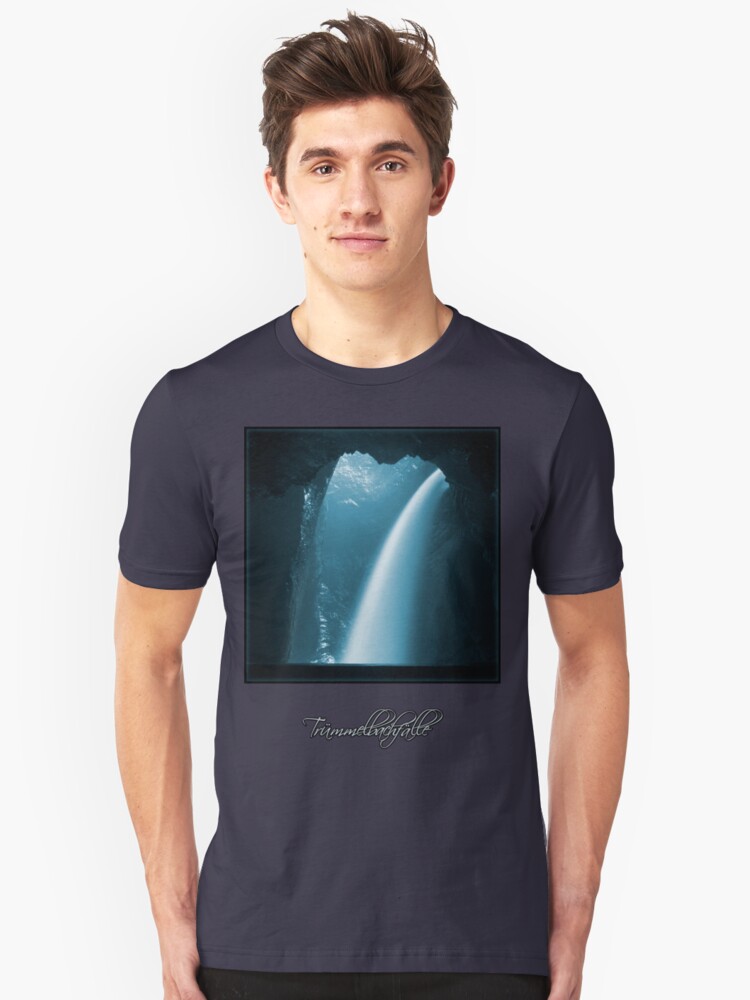 Alternate view of Trümmelbachfälle: cyan 2 (T-Shirt) Slim Fit T-Shirt