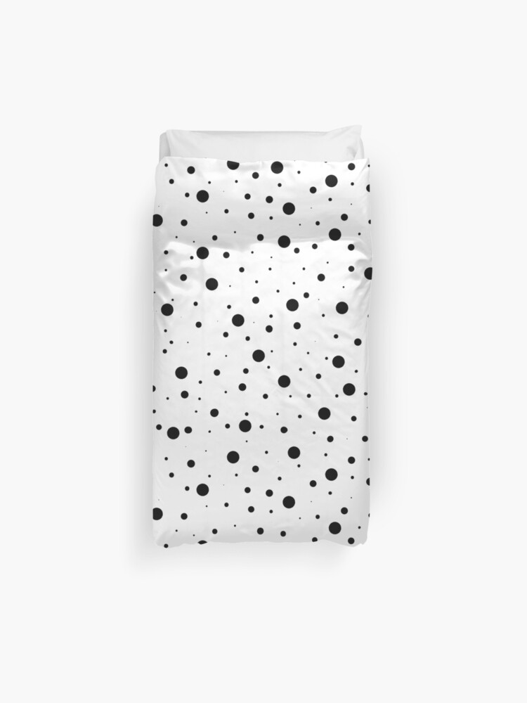 Black And White Polka Dots Duvet Cover By Designminds Redbubble