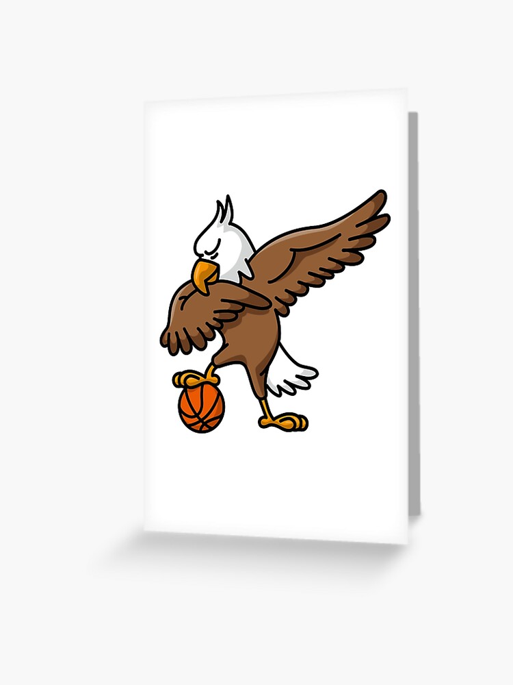 Dabbing Dab American Eagle Basketball Greeting Card By - roblox dab greeting card by jarudewoodstorm redbubble