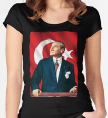 The Great Leader Atatürk Women's Fitted Scoop T-Shirt
