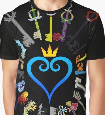 Kingdom Hearts Schlüsselschwerter Grafik T-Shirt