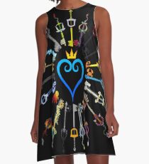 Vestido acampanado Llaveros de Kingdom Hearts