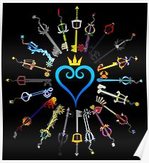 Kingdom Hearts Schlüsselschwerter Poster