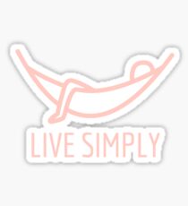 live simply Sticker