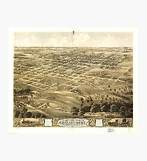 Bird's Eye View of Chillicothe, Missouri (1869) Photographic Print