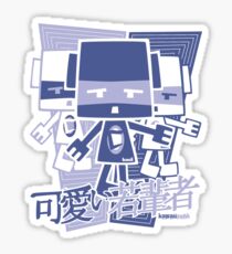 Cubist Mascot Stencil Sticker