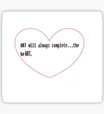 Completed Heart Sticker