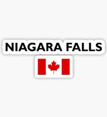 Niagara Falls Canada Canadian Flag Color Light Sticker