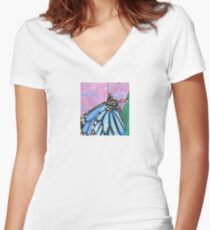 Close to me Women's Fitted V-Neck T-Shirt