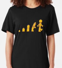 Evolution Of Lego Man Slim Fit T-Shirt