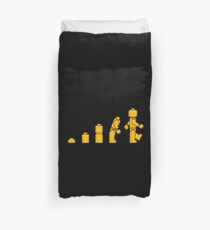 Evolution Of Lego Man Duvet Cover
