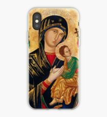Our Lady of Perpetual Help, Russian orthodox icon, Madonna and Child, Virgin Mary iPhone Case