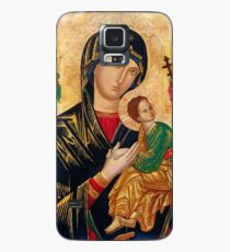 Our Lady of Perpetual Help, Russian orthodox icon, Madonna and Child, Virgin Mary Case/Skin for Samsung Galaxy