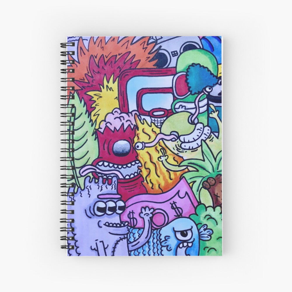 "Gäwx inspired doodle!" Spiral Notebook by SpeedSketches Redbubble