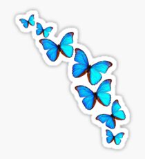 Pegatina Un caleidoscopio de mariposas