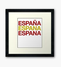Spain Flag Espana ! Spain Espana ES Framed Print