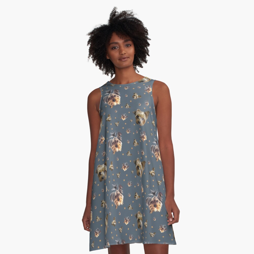 Yorkie stars A-Line Dress