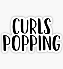 Curls Popping Art Meme Joke Funny Sticker