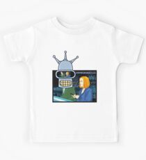 X Files Followers Robot by Mimie( more 70 designs XFiles in my shop) Kids Tee