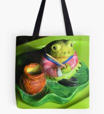 Fishing Froggie Tote Bag