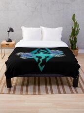 Rose Dragonborn Throw Blanket