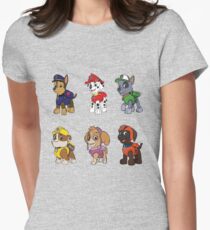 PAW Patrol Characters Women's Fitted T-Shirt