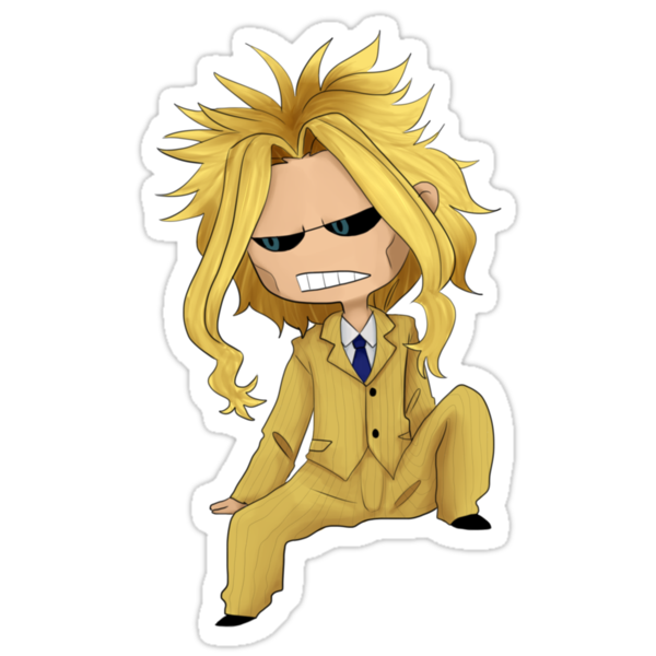 "All Might" Stickers by CherubGem | Redbubble