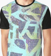 9. Street Abstract invertiert blau Grafik T-Shirt
