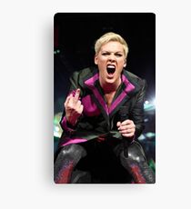pink kicks off beautiful Trauma Canvas Print
