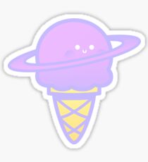 Saturn ice cream flavor Sticker