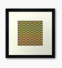 Frog Eye Pattern Framed Print