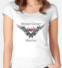 Breast Cancer Warrior Women's Fitted Scoop T-Shirt