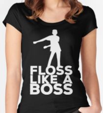 Floss Like A Boss Dance T-Shirt Women's Fitted Scoop T-Shirt