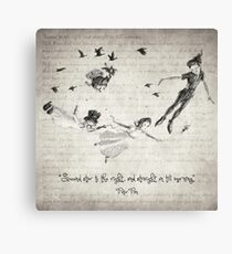 Peter Pan Quote Canvas Print