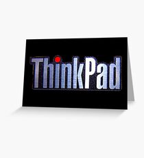 Thinkpad Logo Realistic Greeting Card