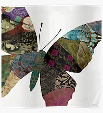 Butterfly Brocade VI Poster