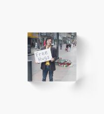 Free Hugs Acrylic Block