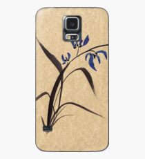 'Morning Orchids' Sumi-e ink wash painting Case/Skin for Samsung Galaxy