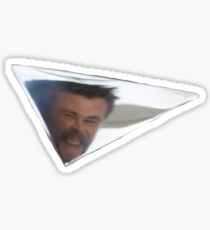chris hemsworth happy mirror Sticker