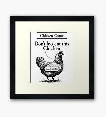 chicken game dont look at this chicken t-shirts Framed Print