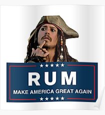 Rum Make America Great Again Poster